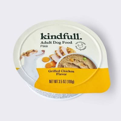 Kindfull Pate Wet Adult Dog Food, Grilled Chicken (3.5 oz)