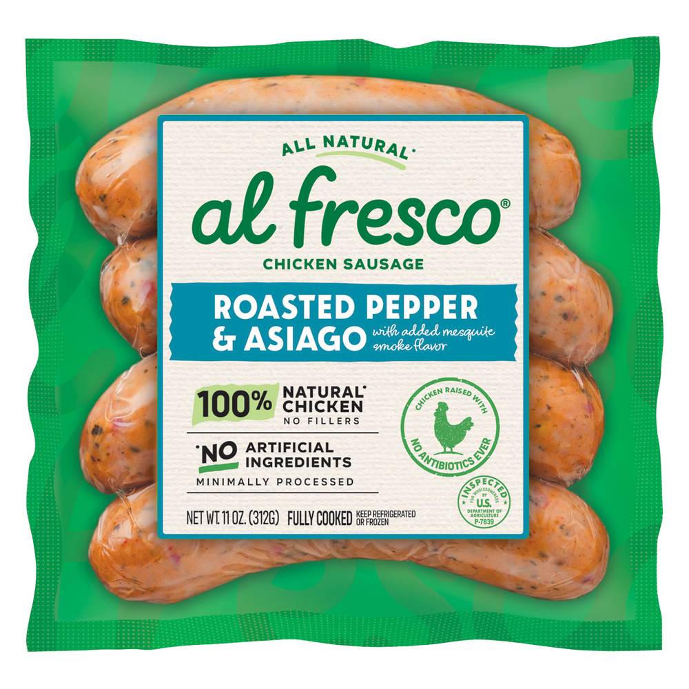 Al Fresco Roasted Pepper & Asiago Chicken Sausage (11 oz)