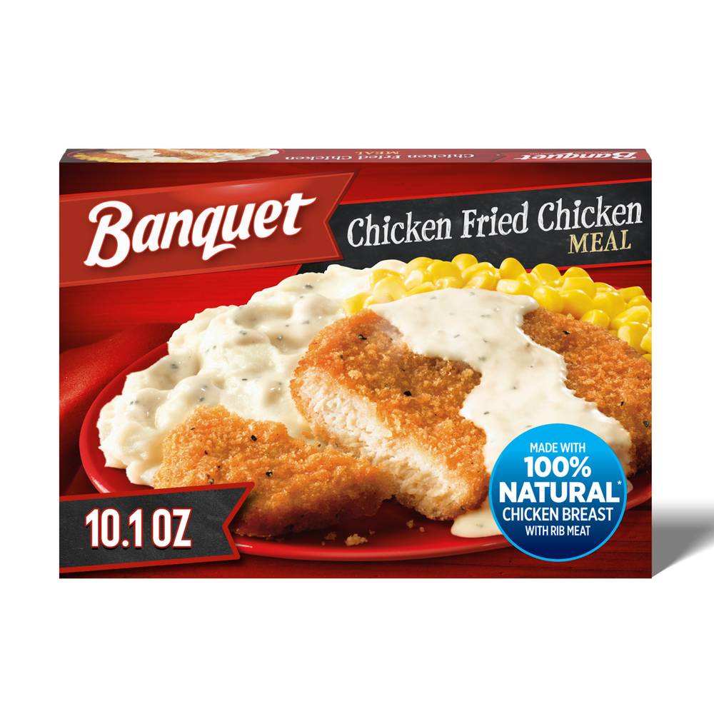 Banquet Fried Chicken Meal Country Gravy Mashed Potatoes