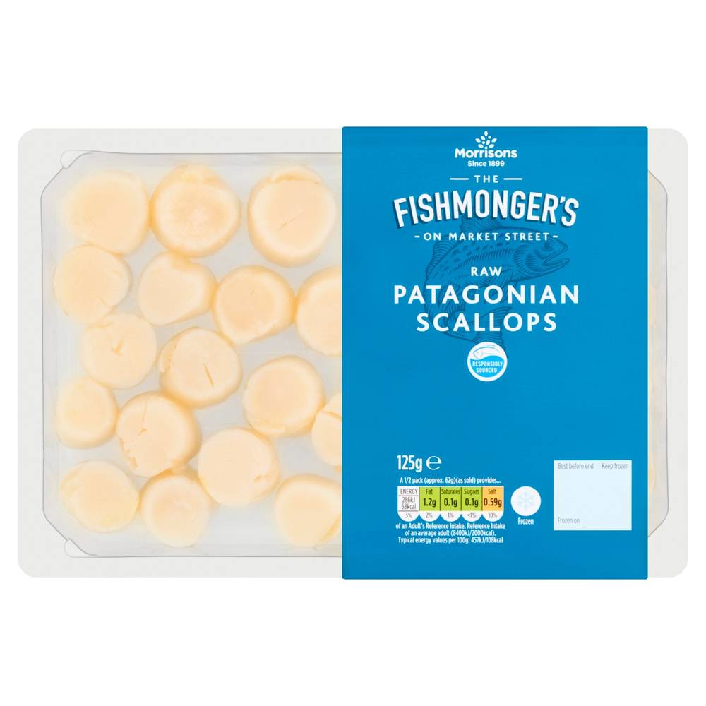 Morrisons The Fishmonger's on Market Street Raw Patagonian Scallops (125g)