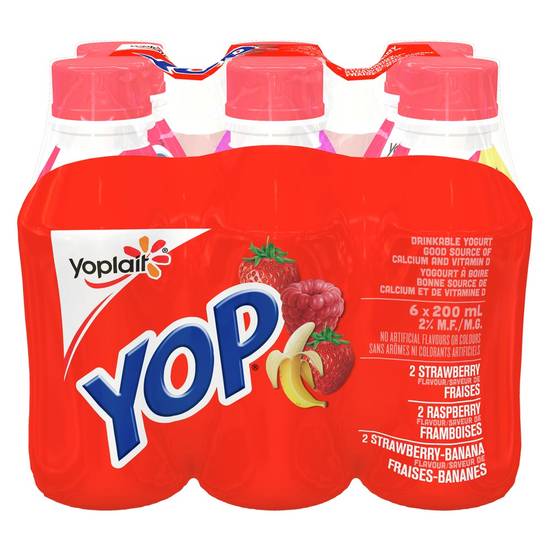 Yoplait - Yop Yogurt, Strawberry