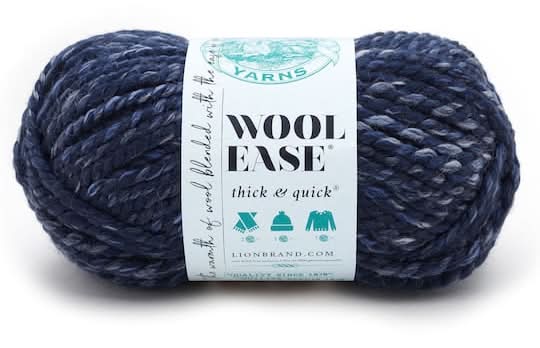 Lion Brand Yarn Wool Ease Thick & Quick Variegated Yarn, River Run