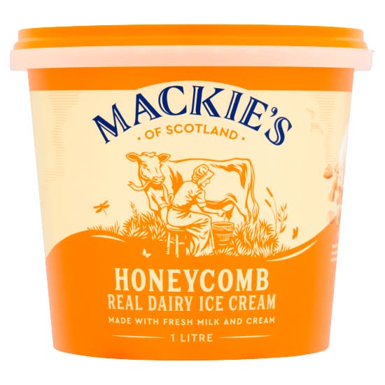 Mackie's of Scotland Honeycomb, Real Dairy Ice Cream (1L)