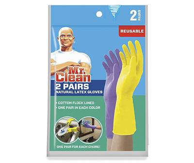 Mr. Clean Reusable Natural Latex Gloves (2 ct)