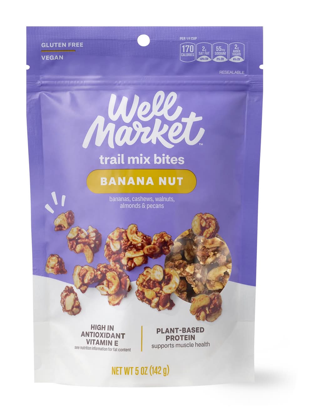 Well Market Banana Nut Trail Mix Bites, Banana Nut (5 oz)
