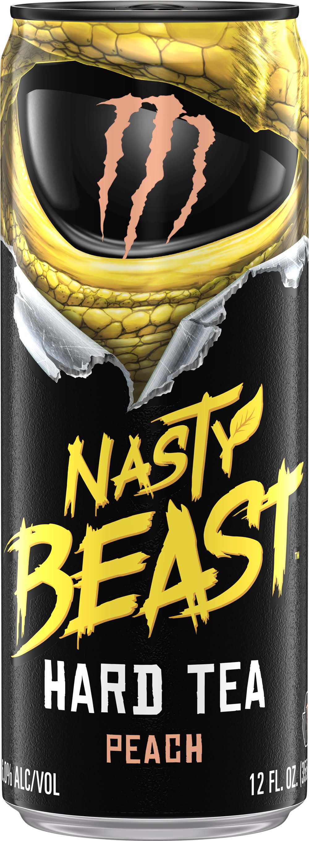 Nasty Beast Hard Tea Variety pack, Tea+Lemonade-Peach-Original (12