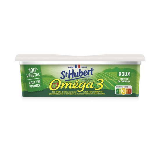 St Hubert Margarine - Omega 3 - Matière grasse végétale à tartiner - Doux 260g