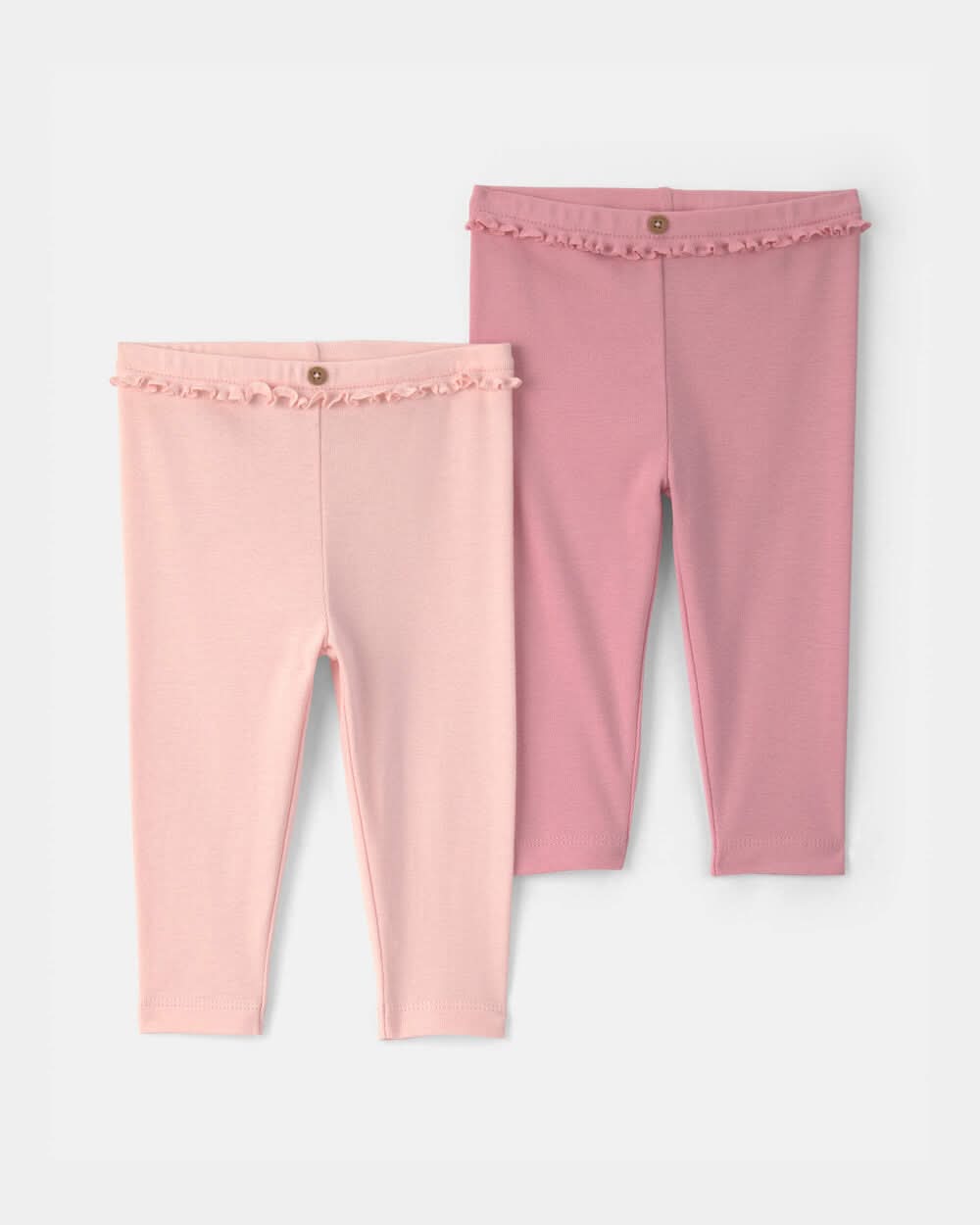 Baby Girl 2-Pack Cotton Pants - Pink - Preemie (Up to 6lbs)