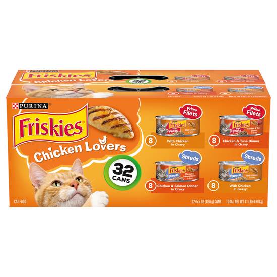 Friskies Chicken Lovers Variety pack Cat Food (32 x 5.5 oz)