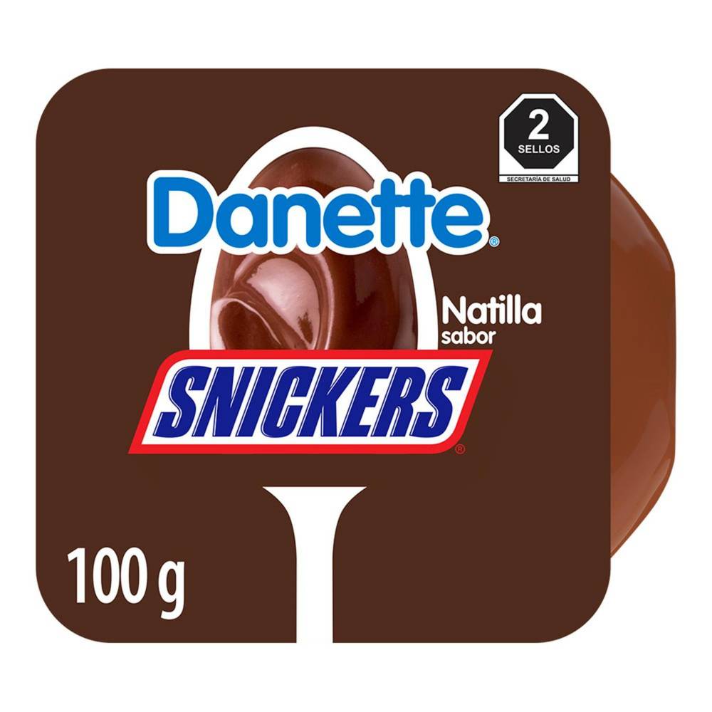 Danette · Natilla, chocolate snickers (100 g)