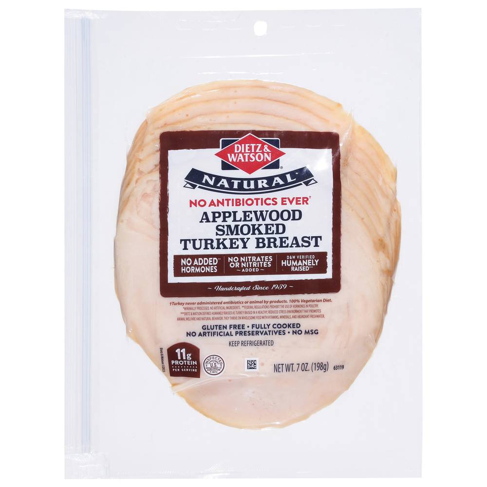 Dietz & Watson Applewood Smoked Turkey Breast (7 oz)