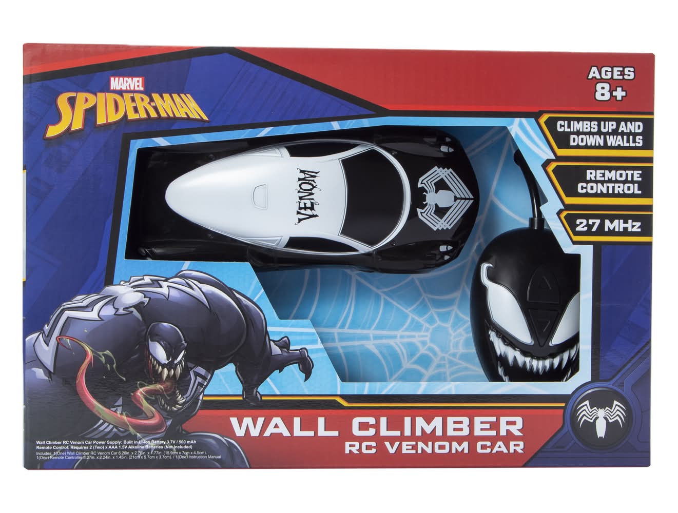 Marvel Spider-Man Wall Climber Remote Control Venom Car