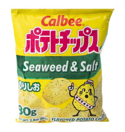 Calbee® Seawood & Salt Flavored Potato Chips 2.8oz Seaweed and Salt