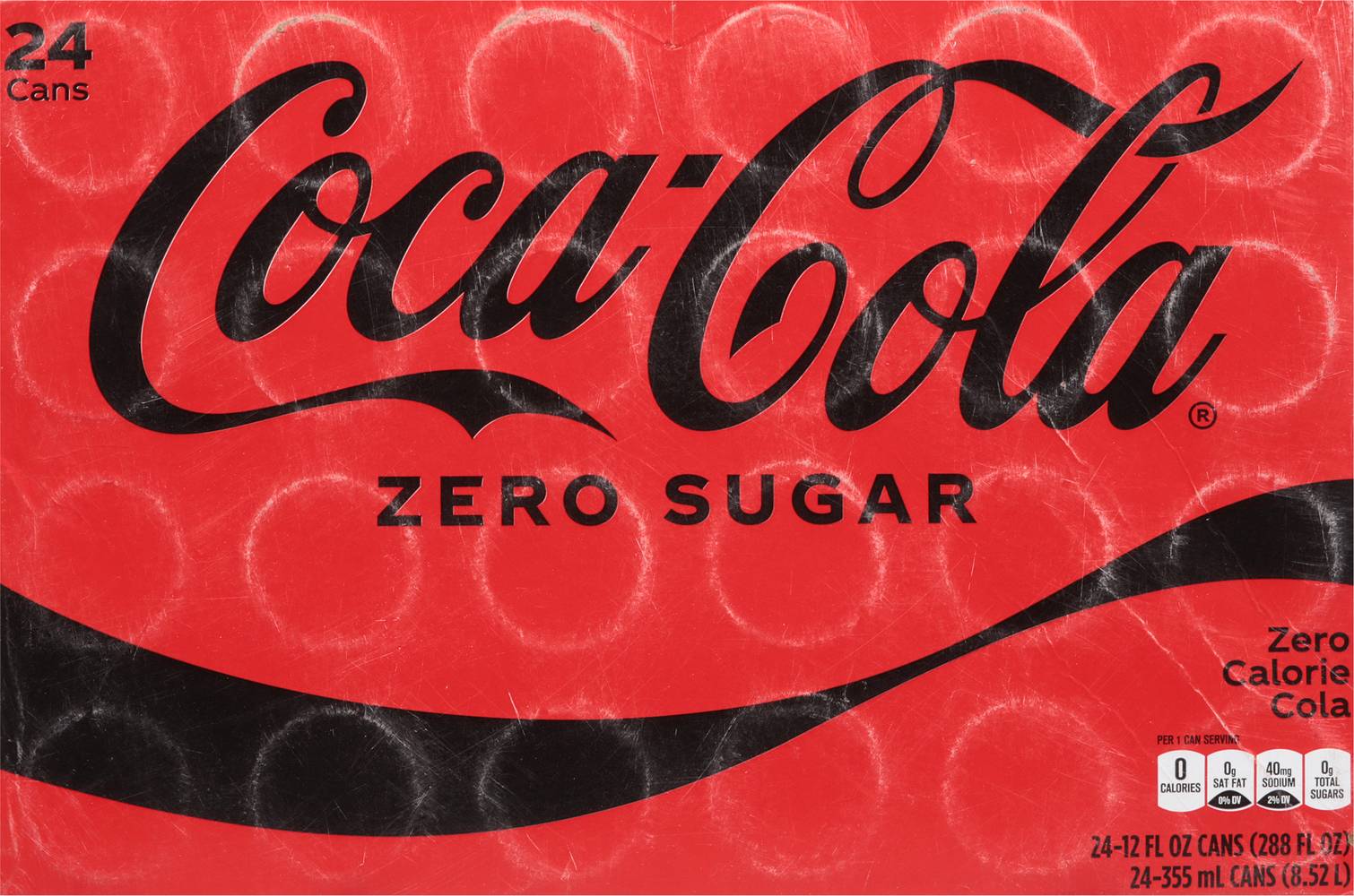 Coca-Cola Zero Sugar Soda (24 x 12 fl oz)