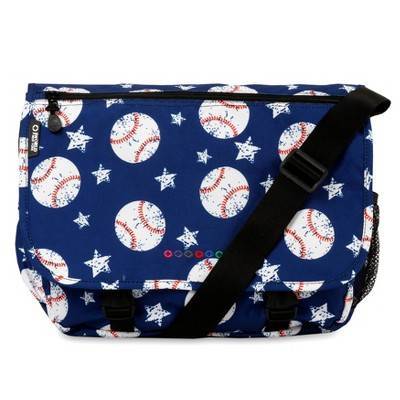 J World Terry Laptop Messenger Bag - Baseball