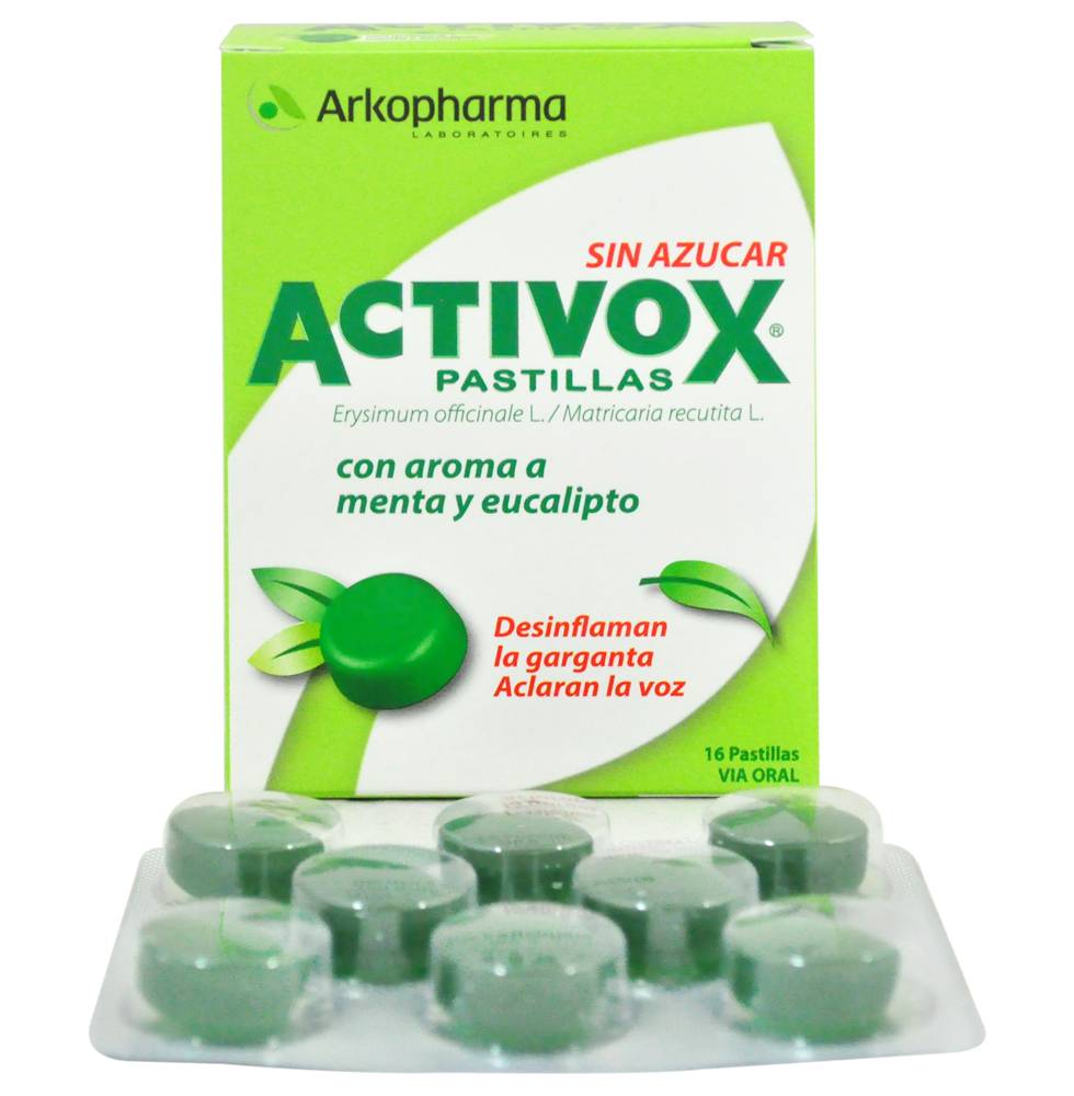 ACTIVOX TAB MENTA-EUCALIPTO CAJ*16