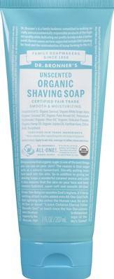 Dr. Bronner's Unscented Organic Shaving Soap (207 g)