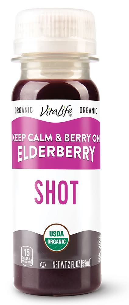 VitaLife Organic Shot, Elderberry (2 fl oz)