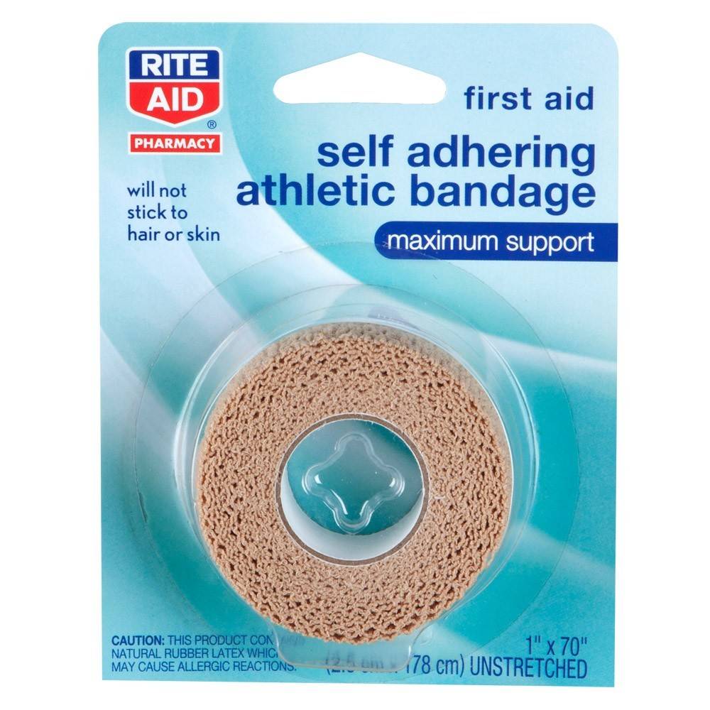 Rite Aid First Aid Self Adhering Athletic Bandage Maximum Support 1" x 70" (1 ct)