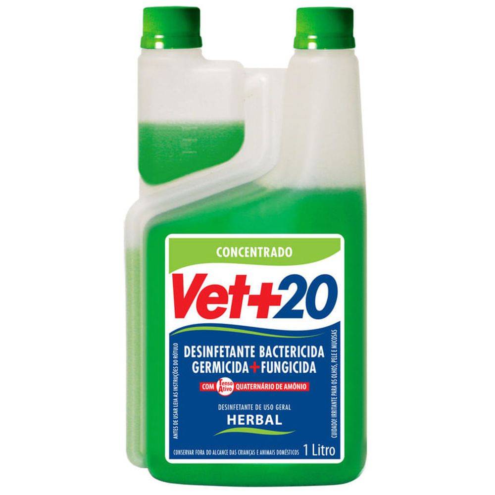 Vet+20 desinfetante bactericida concentrado (1l)