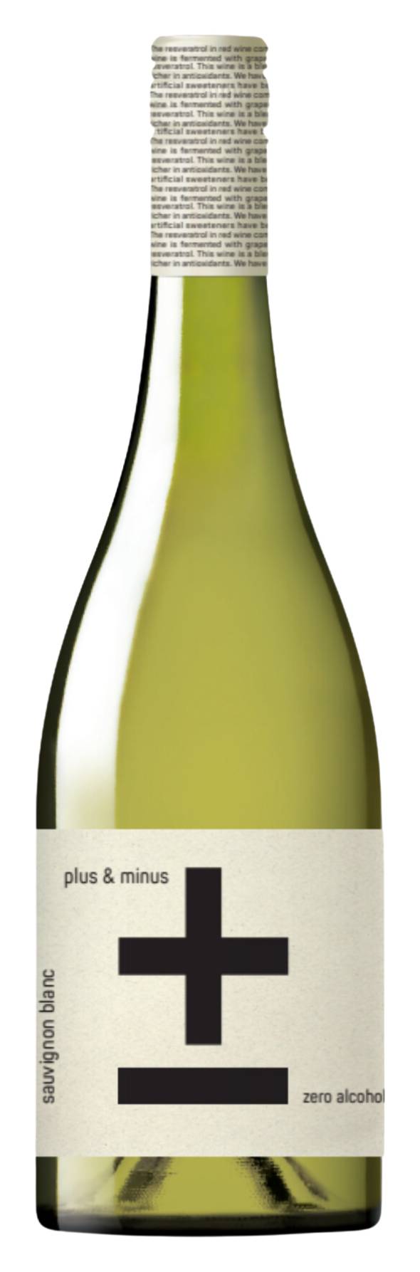 Plus & Minus Non-Alcoholic Sauvignon Blanc Wine (750mL)
