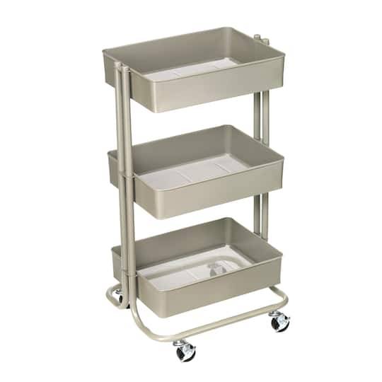 Lexington 3-Tier Rolling Cart By Simply Tidy