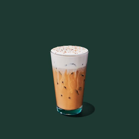 Iced Pecan Crunch Oatmilk Latte