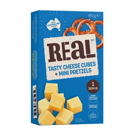 Real Dairy Tasty Cheese & Pretzels 40g