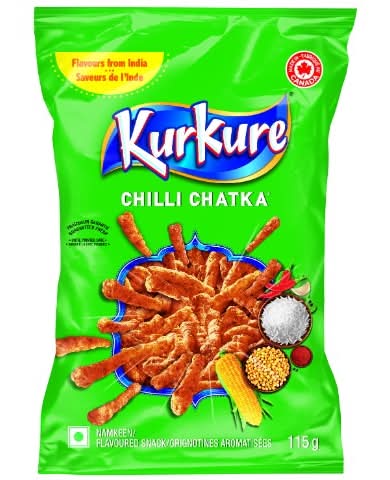 Kurkure Namkeen Snacks, Chilli Chatka (115 g)
