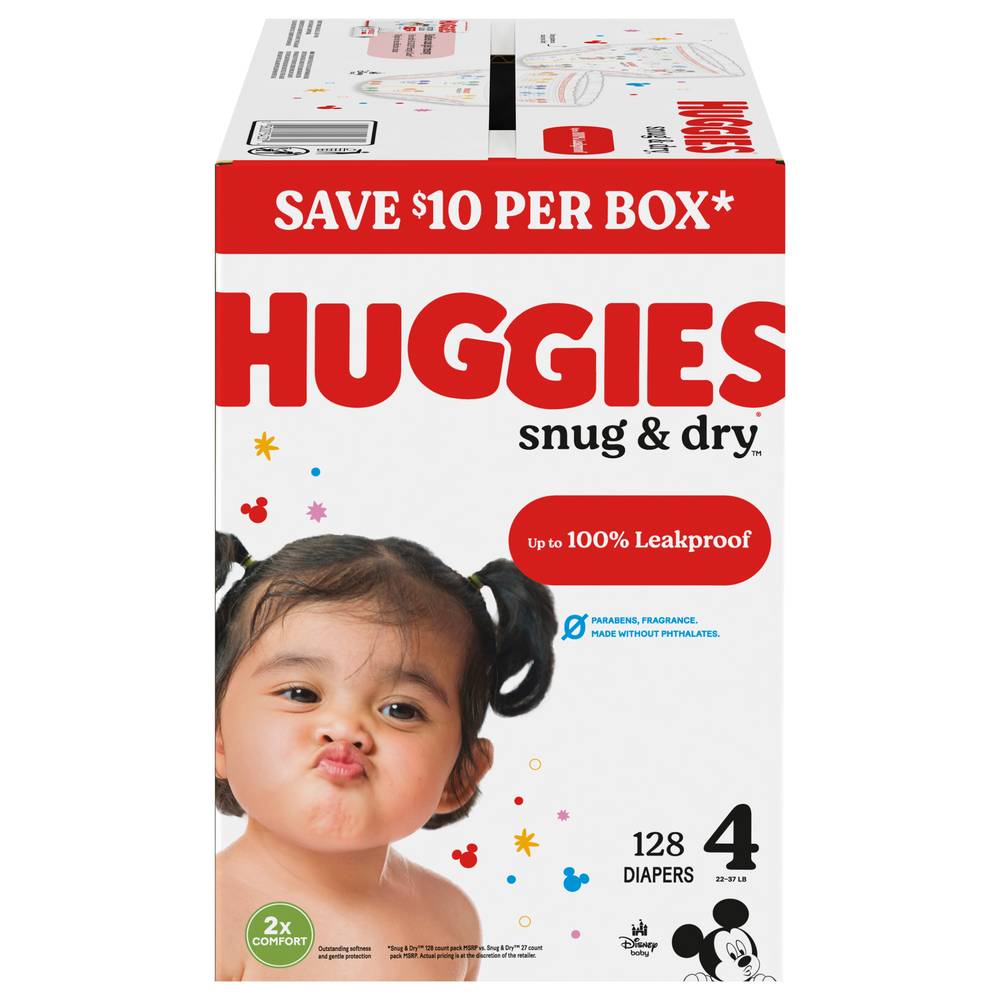 Huggies Snug & Dry Baby Diapers, Size 4