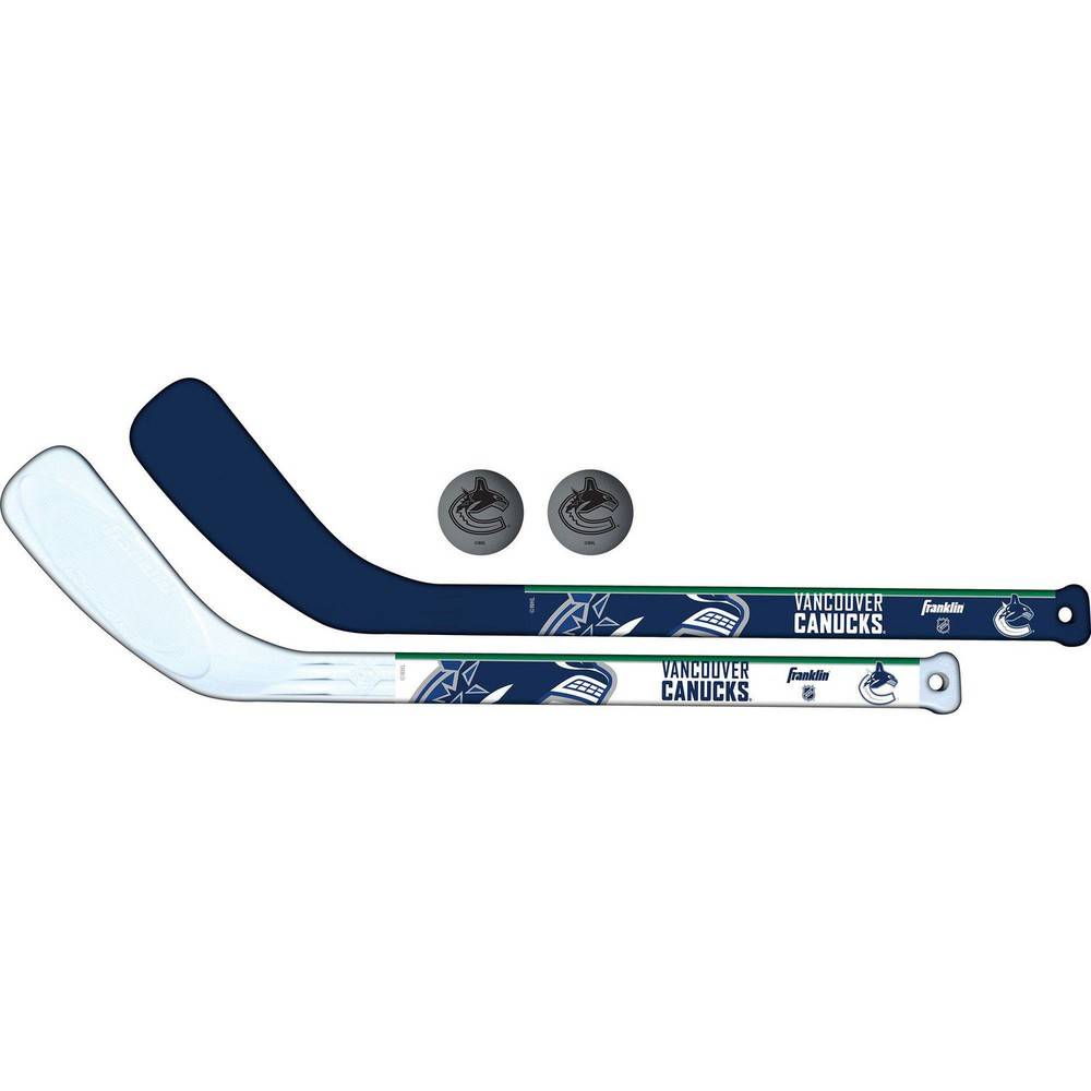 Franklin Sports Vancouver Canucks Mini Hockey Player Stick Set Delivery