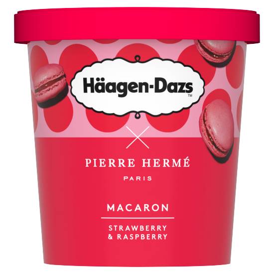 Häagen-Dazs Macaron Strawberry & Raspberry Ice Cream 420ml