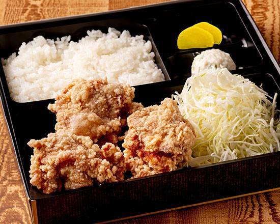 げんこつ唐揚げ弁当 3個 Fried Chicken Bento Box (3 Pieces)