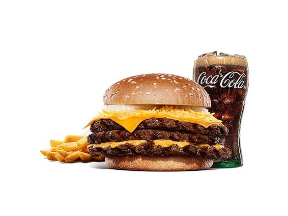 チーズ&チーズ ビッグ マウスバーガーSet / Cheese & Cheese Big  Mouth Burger Set