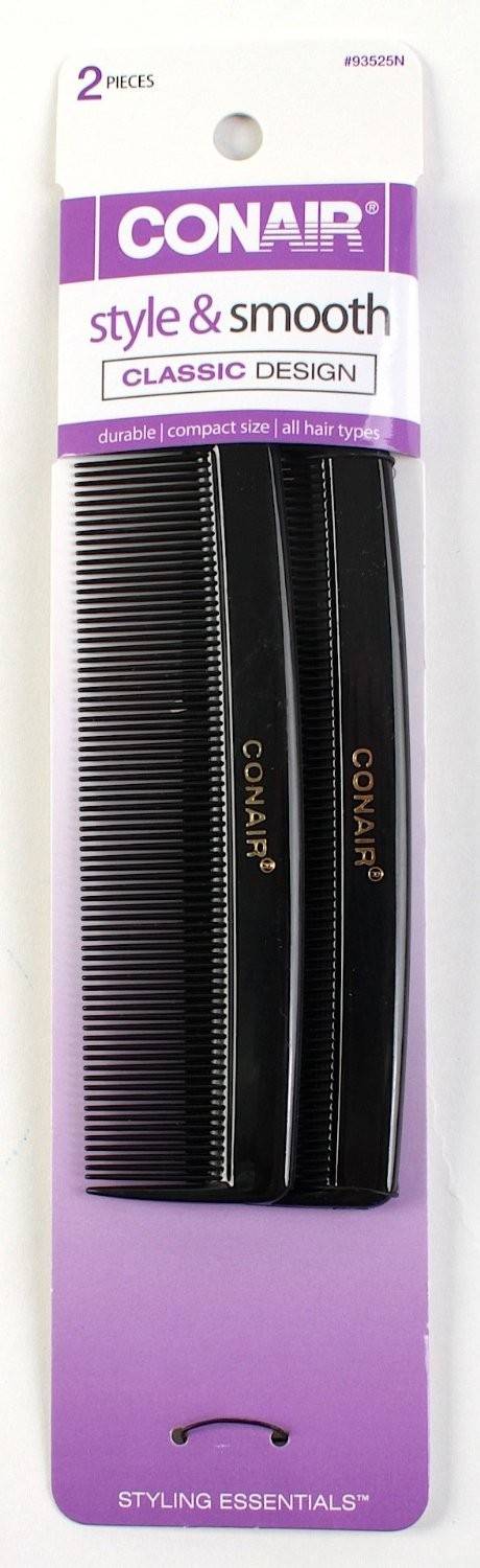 Conair Styling Essentials Pocket Combs (black)