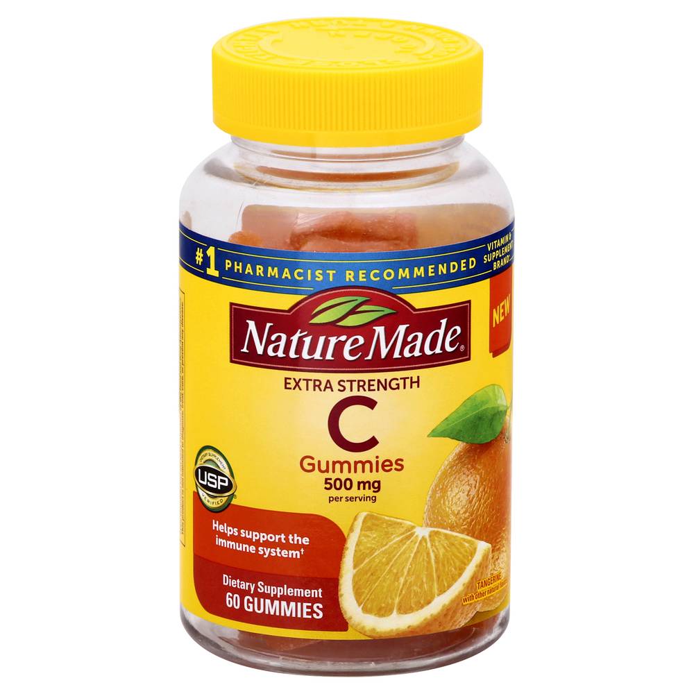 Nature Made Extra Strength Vitamin C 500 mg Tangerine Gummies (60 ct)