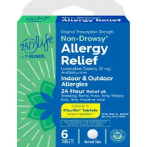 7-Eleven 24/7 Life Non Drowsy Loratadine Allergy Relief Tablets