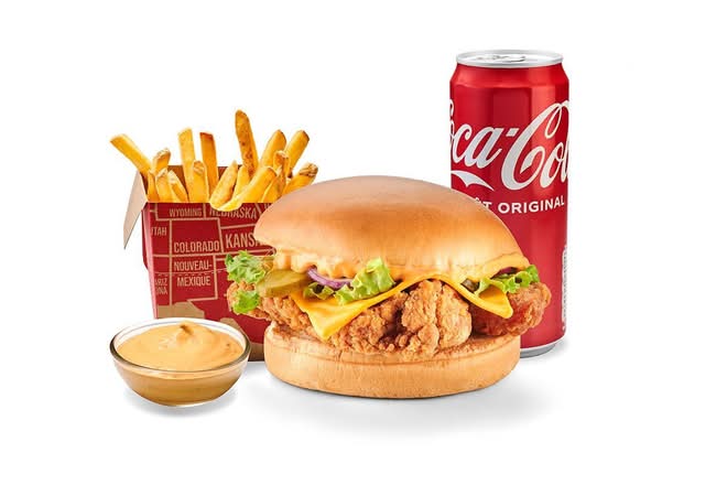 Menu Spicy Chicken Burger 🍔 🍗 🌶️