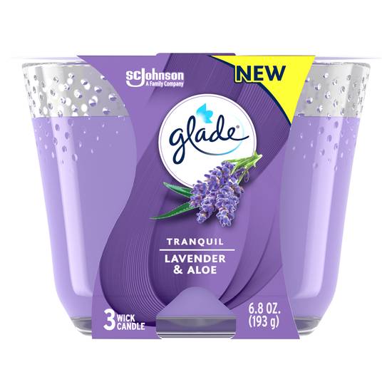 Glade Tranquil Lavender & Aloe Candle (1 candle)