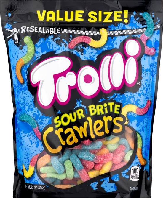 Trolli Value Size Sour Brite Crawlers Gummi Candy