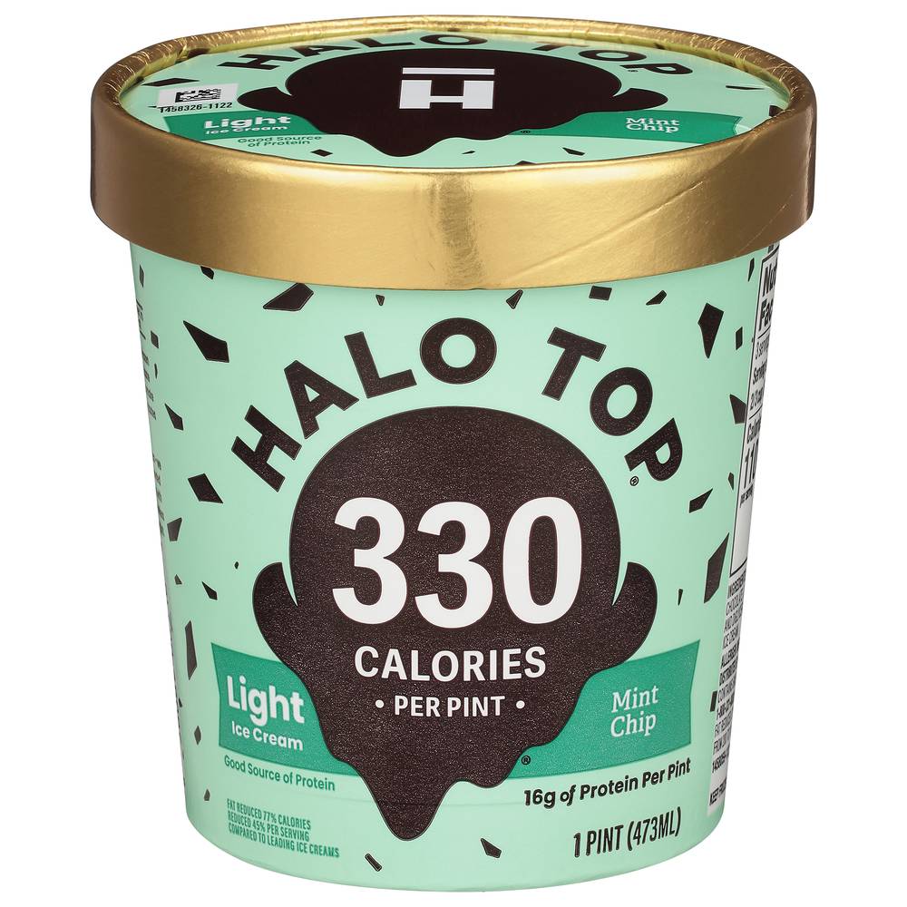 Halo Top Mint Chip Light Ice Cream (1 pint)