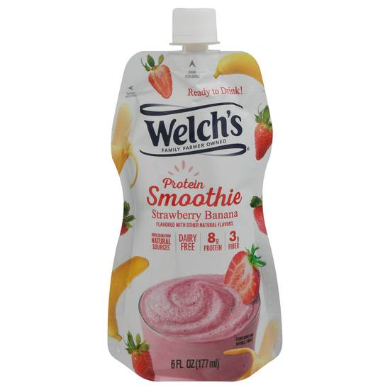 Welch's Strawberry Banana Protein Smoothie (6 fl oz )