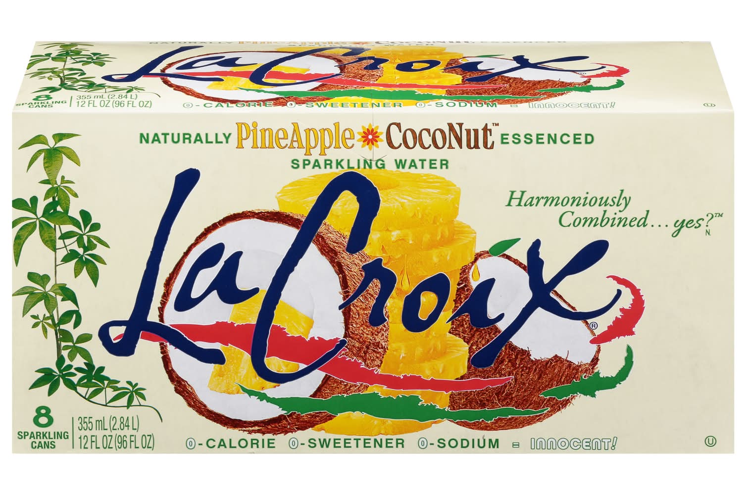 La Croix Sparkling Water, Pineapple Coconut (8 x 12 fl oz)