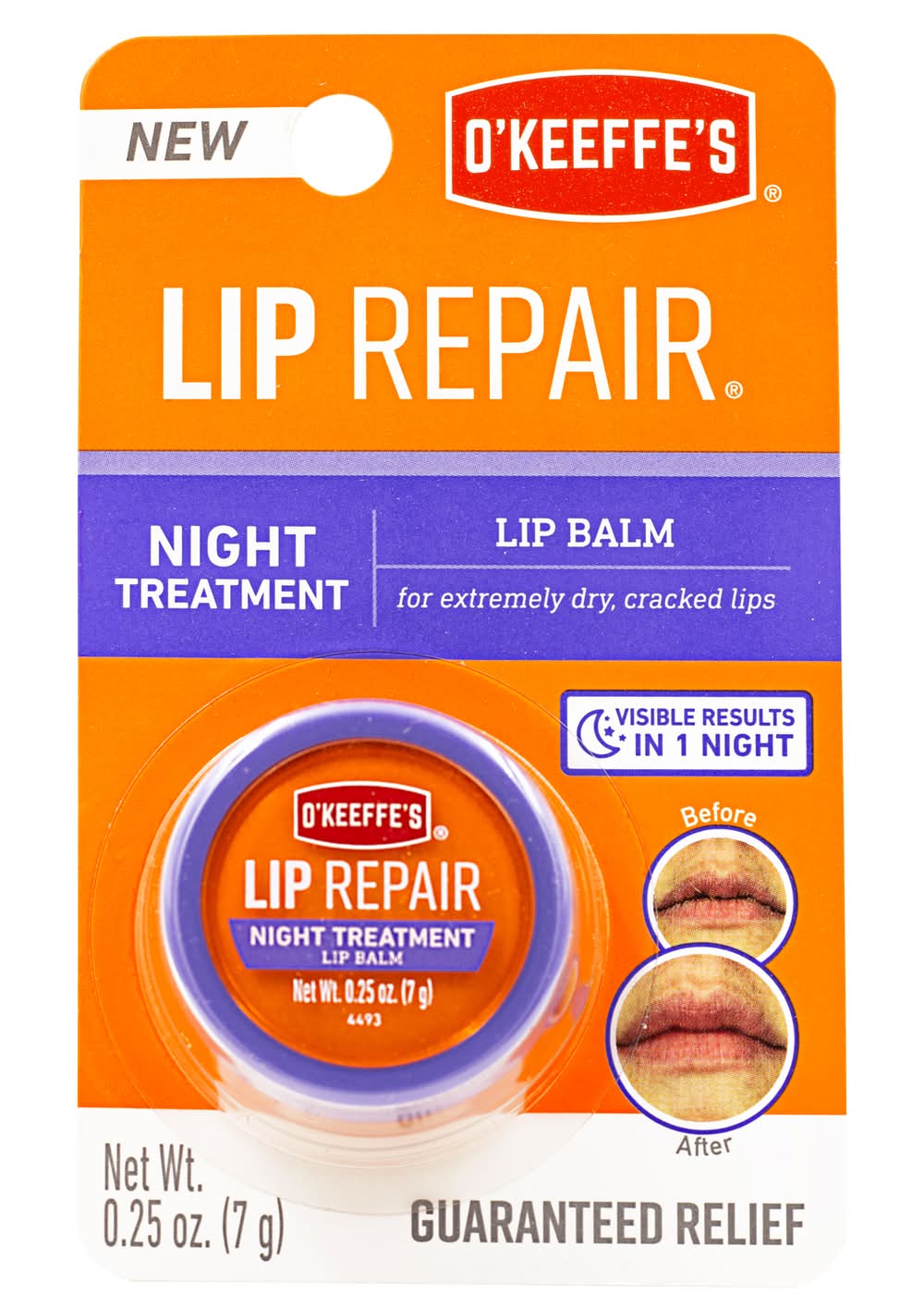 O'Keeffe'S Lip Repair Unscented Scent Lip Balm 0.25 Oz 1 Pk