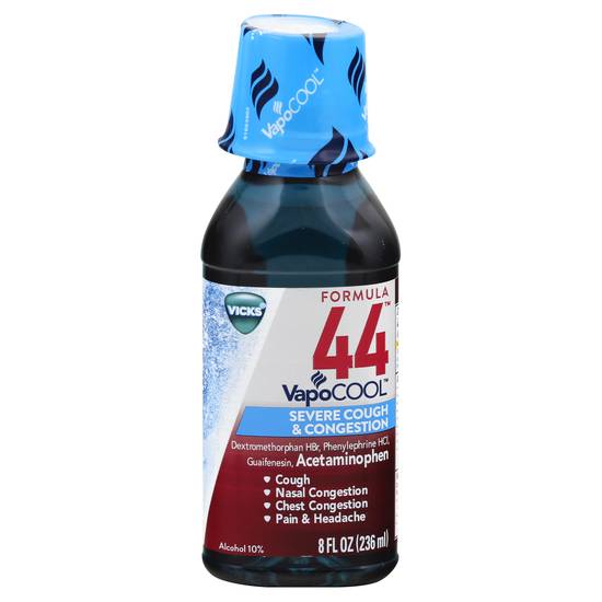 Vicks Formula 44 Vaprocool Severe Cough & Congestion
