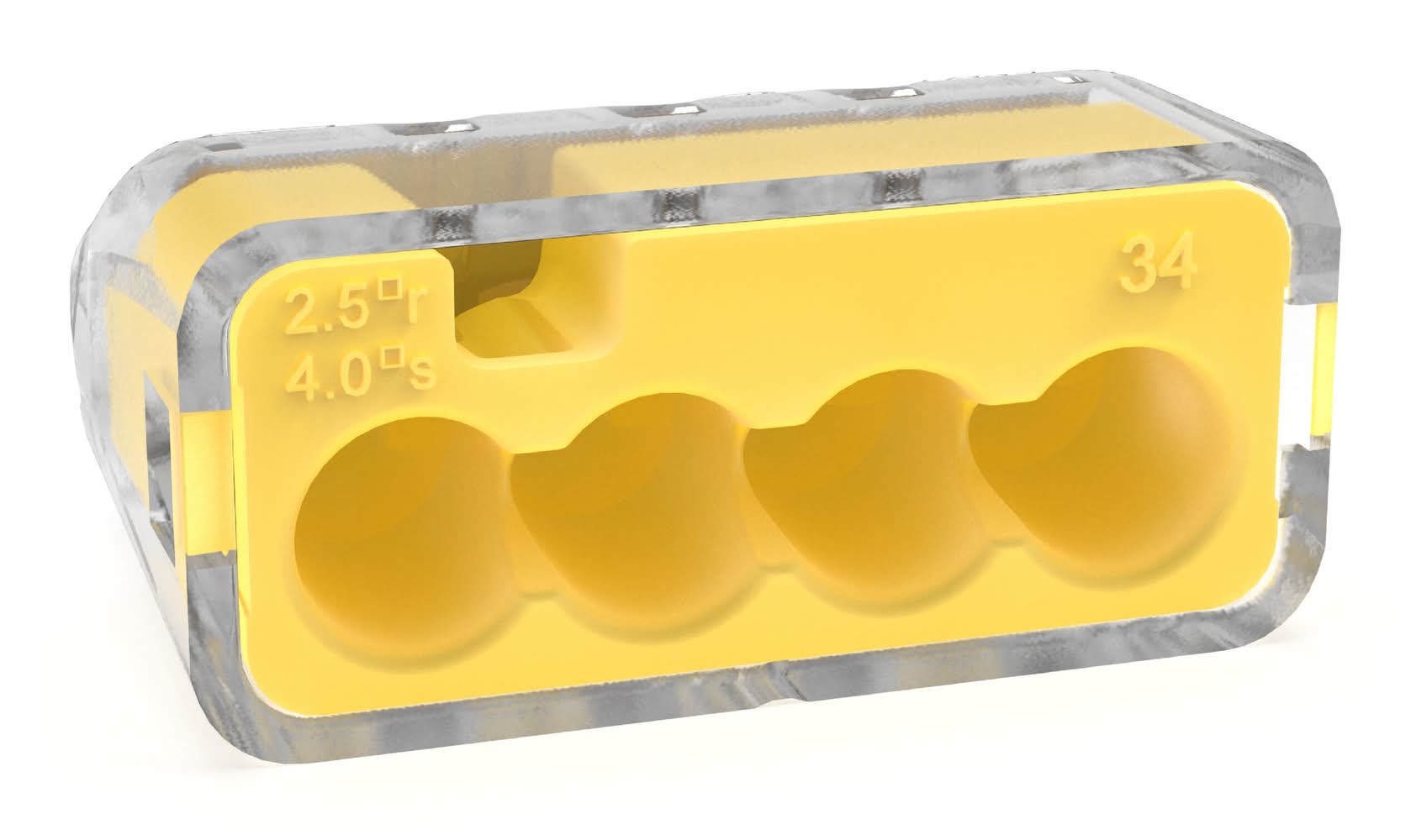 IDEAL Push-in Wire Connectors 4 Yellow ( 10 -Pack )