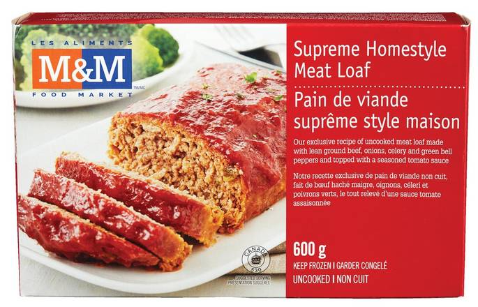 M&M Food Market Supreme Homestyle Meatloaf