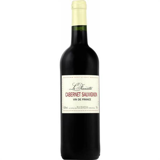 Vin rouge Cabernet Sauvignon LA FRANCETTE - la bouteille de 75cL