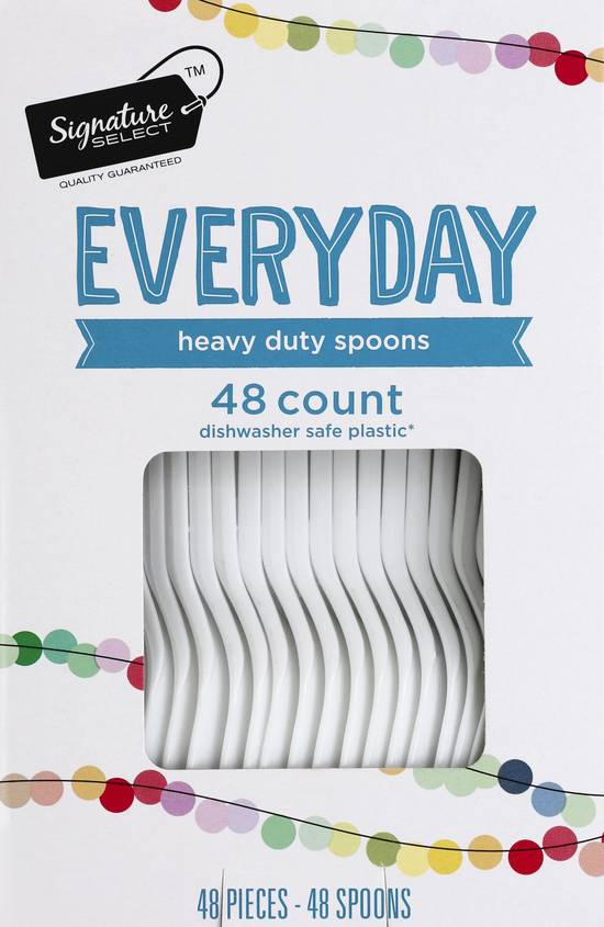 Signature Select Everyday Heavy Duty Spoons (48 ct)