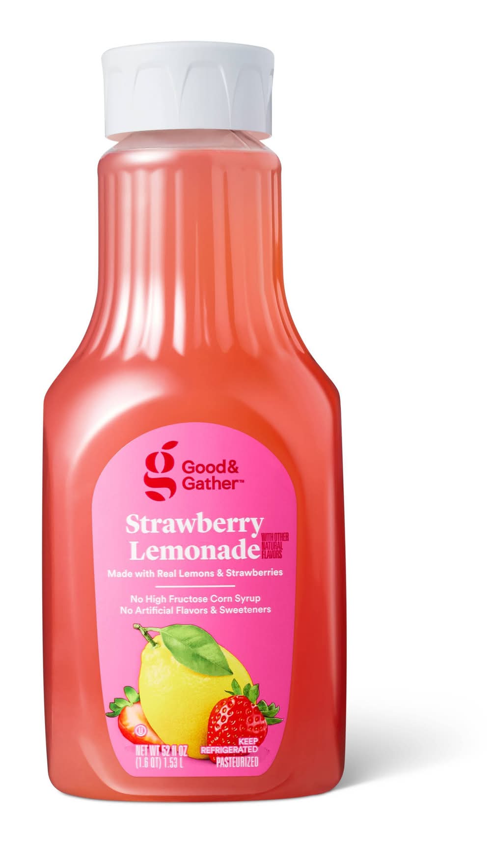 Good & Gather Drink, Strawberry Lemonade (52 fl oz)